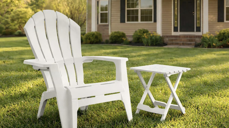 White Adams RealComfort Adirondack chair