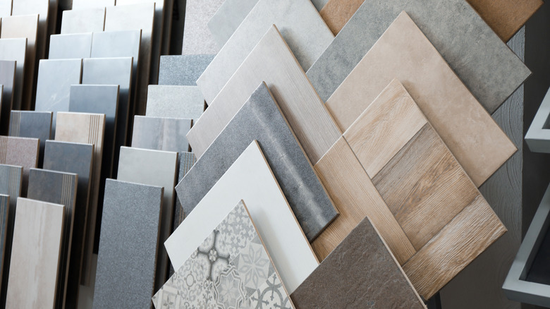 Assorted tile samples