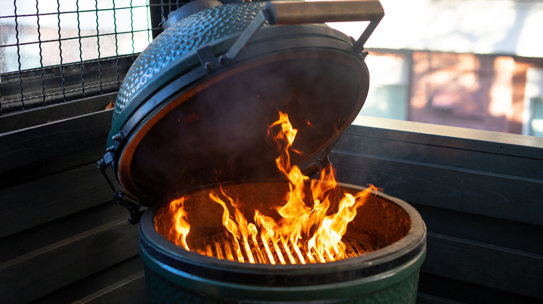 Big green egg ceramic grill