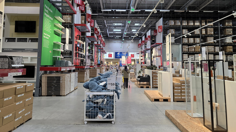 Warehouse floor inside IKEA