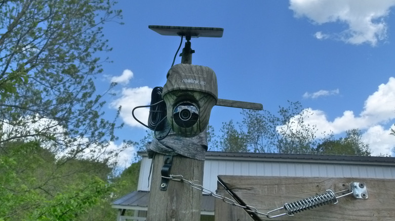 The Reolink Go Ranger PT in its first installation location