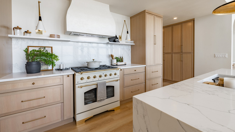Kitchen with hardwood floors