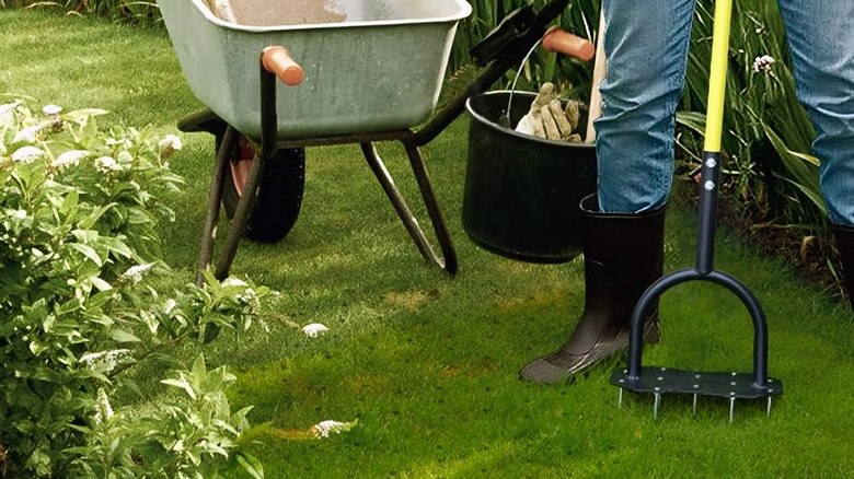 Jardineer Spike Lawn Aerator Tool