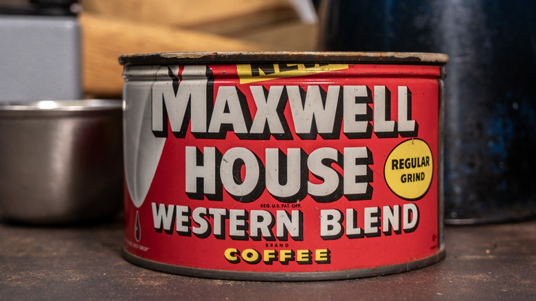 Vintage Maxwell House coffee can