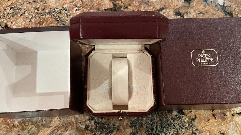 A vintage Patek Philippe watch box