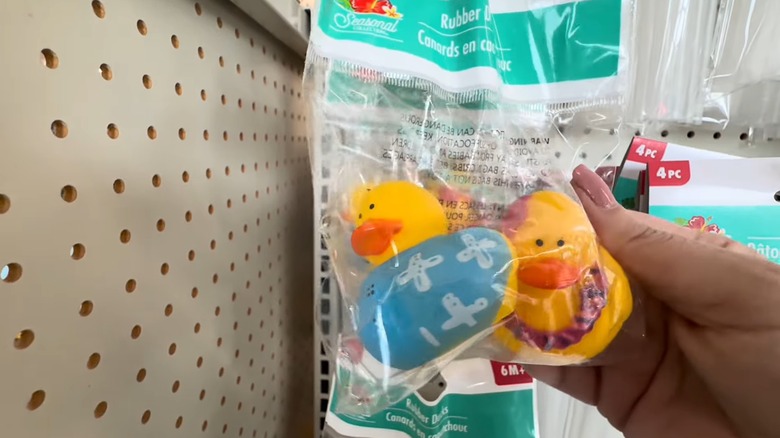 a pack of rubber ducks at Dollar Tree