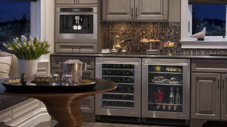 Modern kitchen featuring JennAir appliances