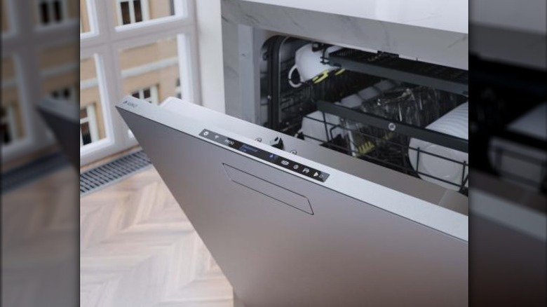 ASKO dishwasher with the door open