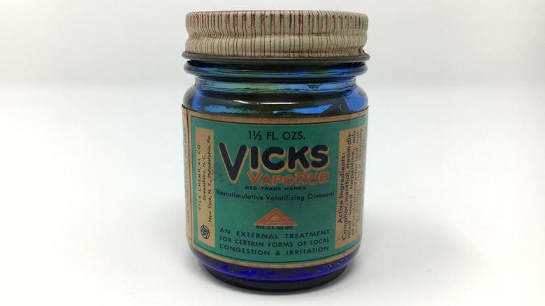 A Vintage Vicks Vaporub bottle